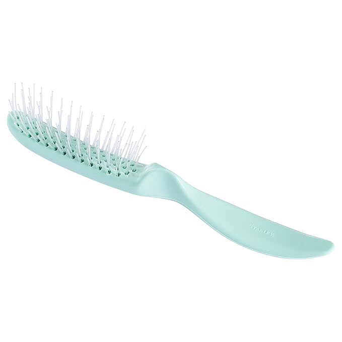 Stanley Home Products Essentials Style Glider Hairbrush – Detangles - Use on Wet or Dry Hair - Acute Bristles (Mint Green)