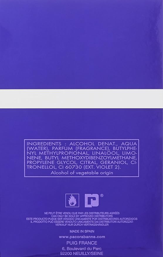 Paco Rabanne Ultraviolet By Paco Rabanne For Men. Eau De Toilette Spray 3.4 Ounces