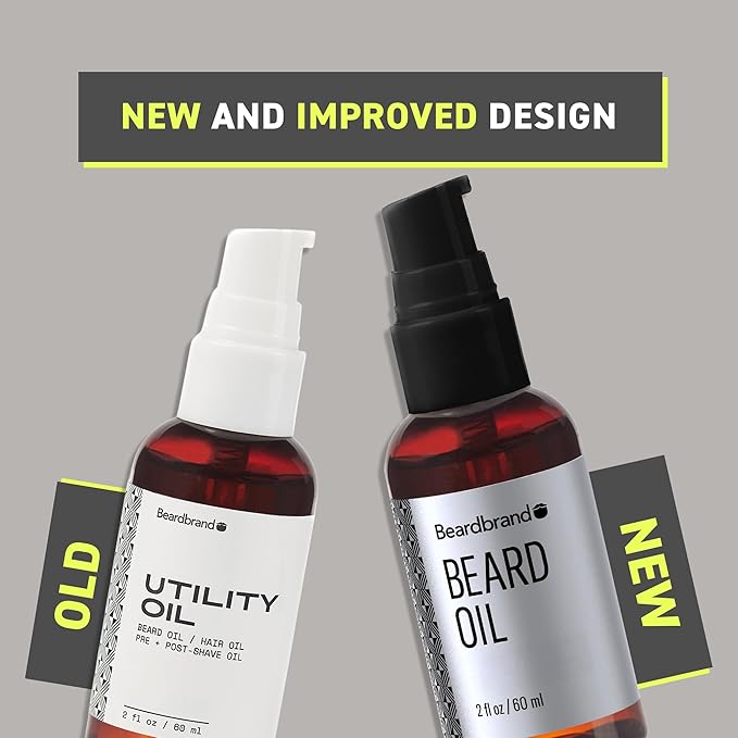 Beardbrand Beard Oil for Men with Jojoba & Vitamin E – Softens Stubble, Conditions Skin & Promotes Beard Growth | Sandalwood & Cedar Oil Scent | 2 fl oz