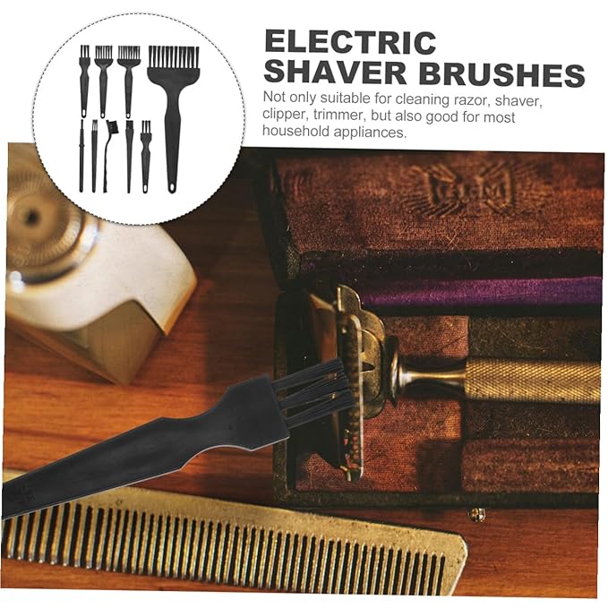 Outanaya 16pcs Electric Shaver Cleaning Brush Replacement Brush for Razor Trimmer Men Face Shaver Cleaning Supplies Sturdy Material