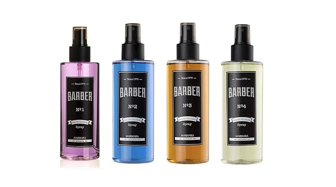 Marmara Barber Cologne - Best Choice of Modern Barbers and Traditional Shaving Fans Glass Bottle (500 ml, No4)