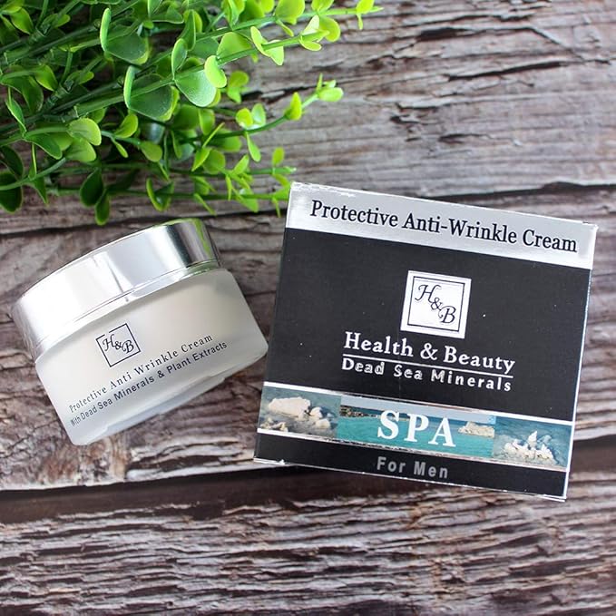 H&B Protective Anti-Wrinkle Anti-aging Facial Cream for Men Face Moisturizer Dead Sea Minerals
