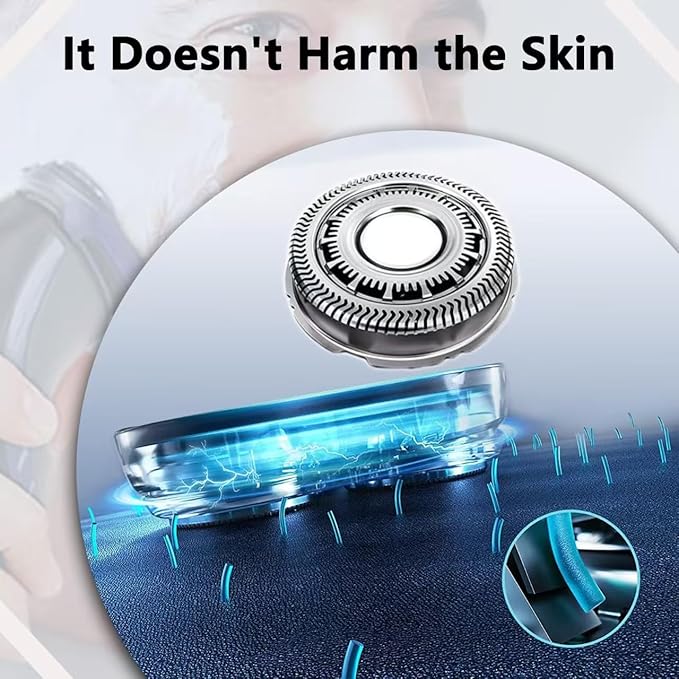SH60 Replacement Blades Series 6000 Compatible with Philips Norelco 6000 Replacement Heads,for Philips Norelco Series 6000 Replacement Heads, for S6880/81 S6810/82 S6850/85, 3 Pack
