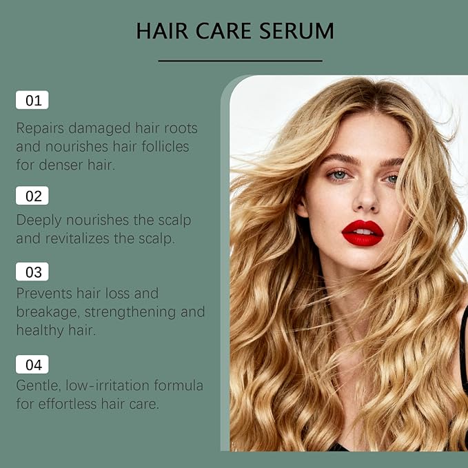 20g Hair Growth Serum for Thinning Hair – Scalp Treatment with Rosemary & Ginseng to Reduce Hair Loss, Strengthen Roots, and Promote Fuller, Healthier-Looking Hair