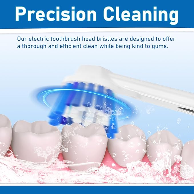 Replacement Toothbrush Heads Compatible with Oral B Braun,12 Pack Electric Toothbrush Heads Brush Heads Refill for Oral-B 7000/Pro 1000/9600/ 500/3000/8000