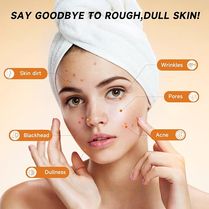 Turmeric Kojic Acid Cleansing Pads, Turmeric Face Scrub Pads Enriched with Kojic Acid, 60PCS