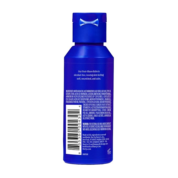 Harry's Post-Shave Balm for Men with Aloe - 3.4 fl oz - Calms and Soothes Skin After Shaving, (Pack of 4)