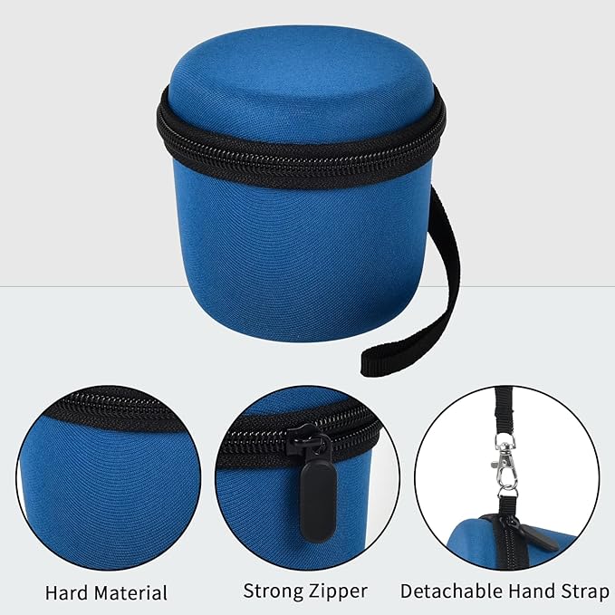 Head Shaver Case Compatible with for Microtouch/for SOLIMPIA/for Tustaw Men Shavers, Travel Electric Razor Storage Box with Zippered Mesh Pocket for Grooming Kit (Bag Only)