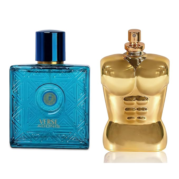 Verse Adonis & Sean Gold Combo Men Cologne 3.4 Fl. Oz Men's Perfume, Modern Combination of Woody & Fresh Scents, Eau De Parfum for Men Verse Adonismen& Best Gift