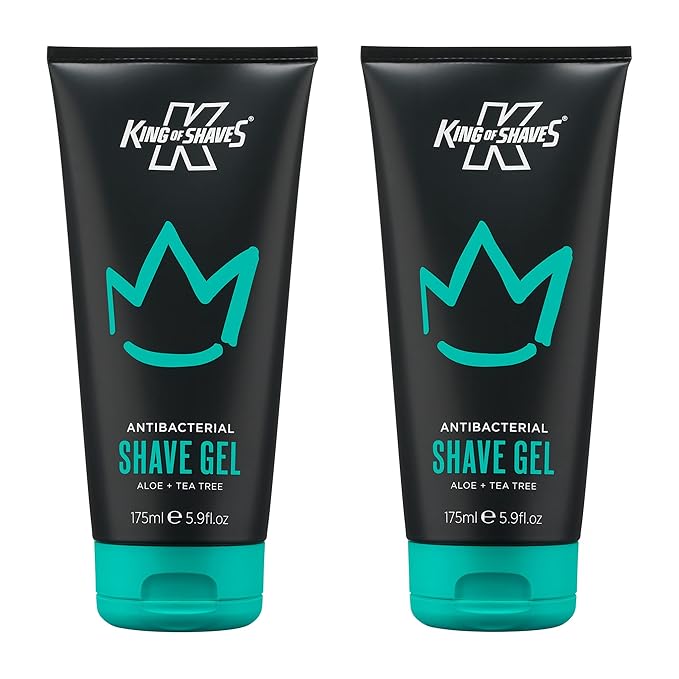 King of Shaves Antibacterial Shave Gel 175ml/5.9fl oz DUO PACK