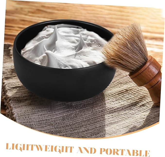 Zerodeko Stainless Steel Shaving Soap Bowl Lid Portable Shaving Accessory for Men Moisture Retaining Design Tool for Home and Travel
