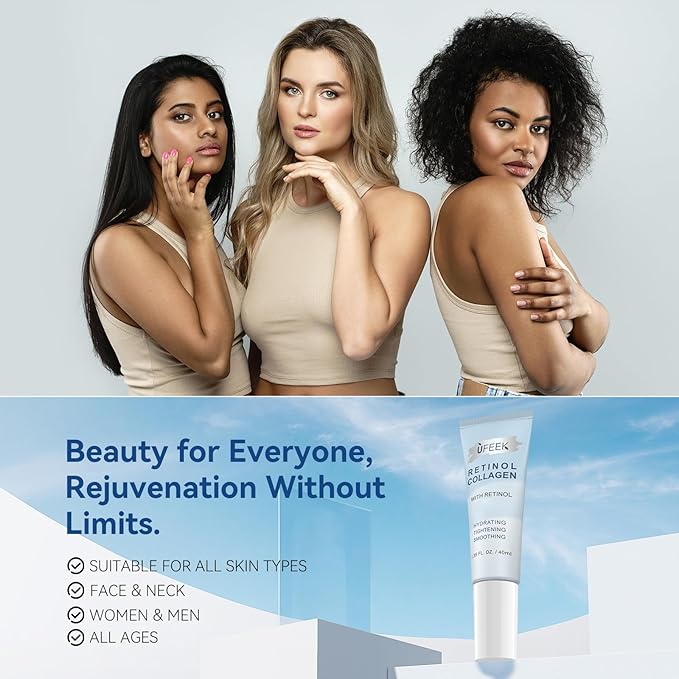 Retinol Moisturizer Face Cream with Hyaluronic Acid – Anti Aging & Hydrating Cream for Face, Neck, Chest & Body – Lightweight Instant Face Lift Cream, Gentle Formula for Men & Women, 1.35 FL OZ