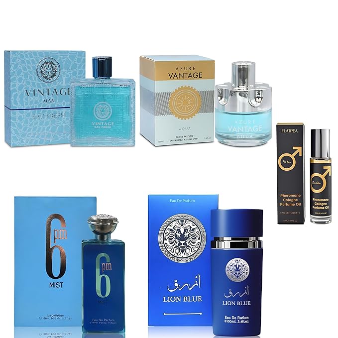 Men's Cologne Gift Set - Variety Pack of 4 Long Lasting Fragrances with 10ml Pheromone Cologne for Men Kit EDP/EDT (Combo M)