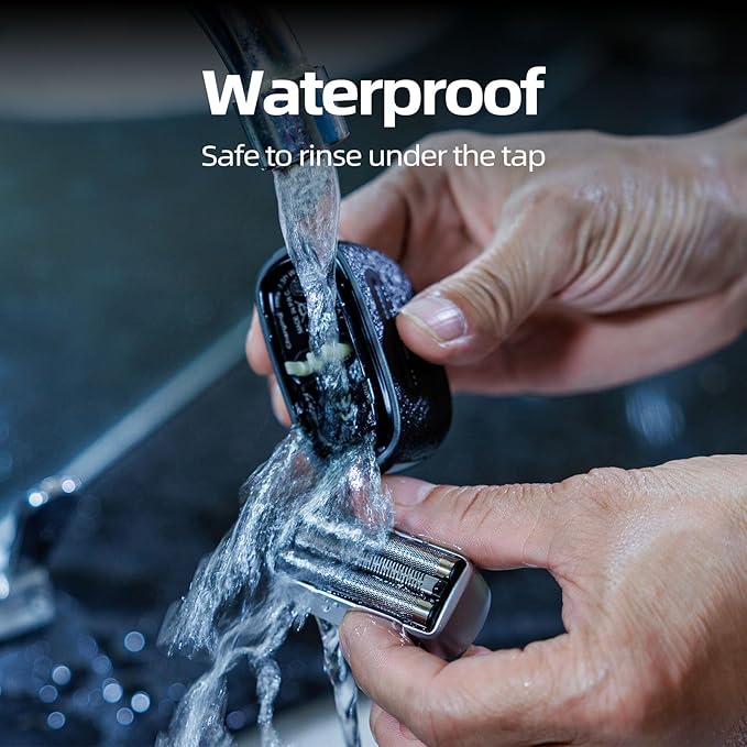 Electric Razor for Men: Foil Shaver with 3D Floating Blades - IPX7 Waterproof Electric Shavers for Men Face, USB-C Fast Charge & Travel Lock, Compact Face Shaver for Men
