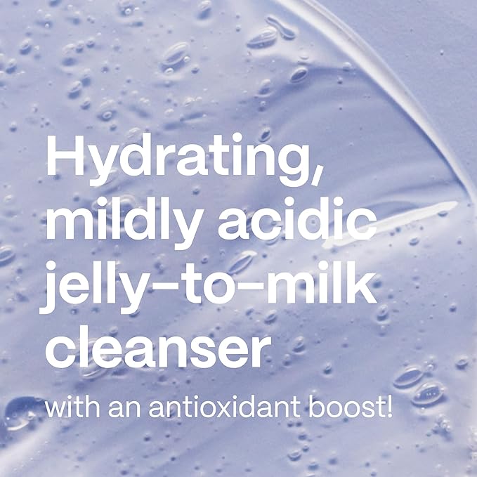 Mad Hippie Jelly Cleanser - Jelly to Milky Hydrating Face Wash for Women/Men with Rose, Chamomile, and Hyaluronic Acid, 4 Fl Oz