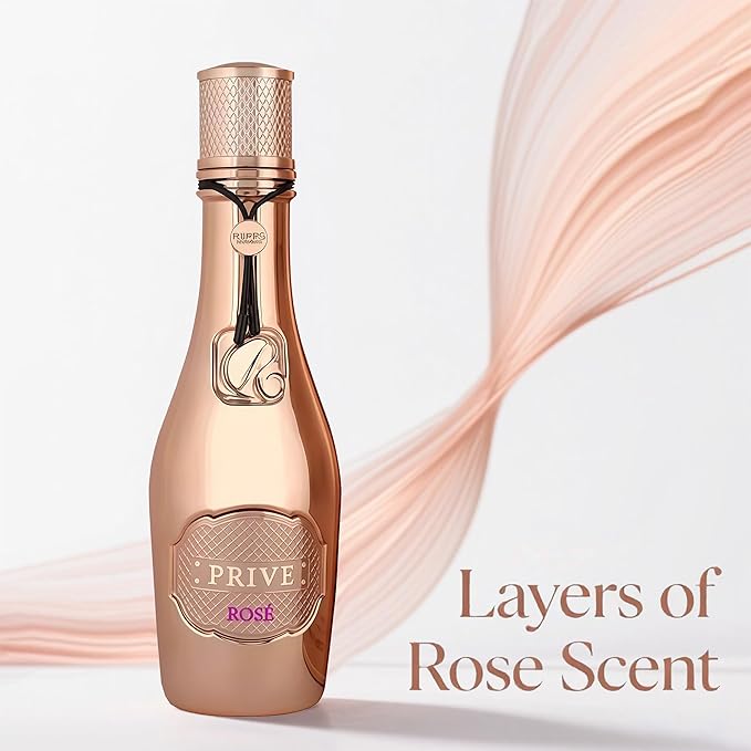 Priv Rose for Men | Eau de Parfum 100ml | Fresh Citrus & Woody Cologne with Vanilla, Gourmand, Fruity, Floral Rose | Long-Lasting Day to Night Fragrance