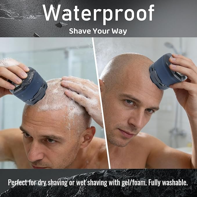 Magnetic 6D Shaver Replacement Heads – Universal Compatible with Kensen,DOAO,NIWUIO,Ufree,Solimpia & Most Most 6D Magnetic Electric Shavers for Bald Men & Face Shaving (3-Pack)