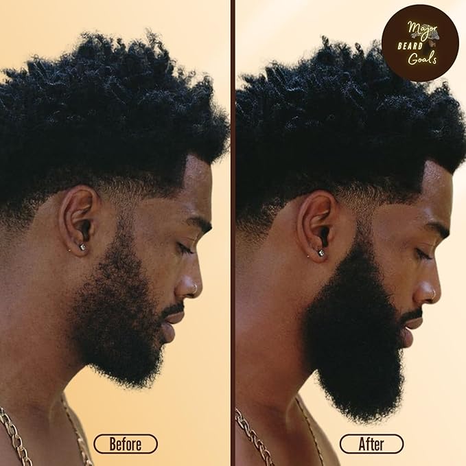Beard Butter for Men - Leave-In Softener for Mustache & Beard Care, Cream Hydrates, Reduces Itchiness - Jamaican Black Castor Oil, Biotin, Collagen, & Shea Butter - 4oz