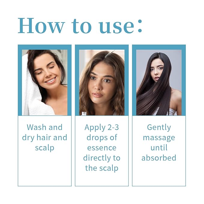 30ml Scalp Care Density Serum for Hair Growth – Reduces Hair Shedding, Thickens Thin Hair & Strengthens Roots with Natural Pea Extract, Collagen & Vitamin E