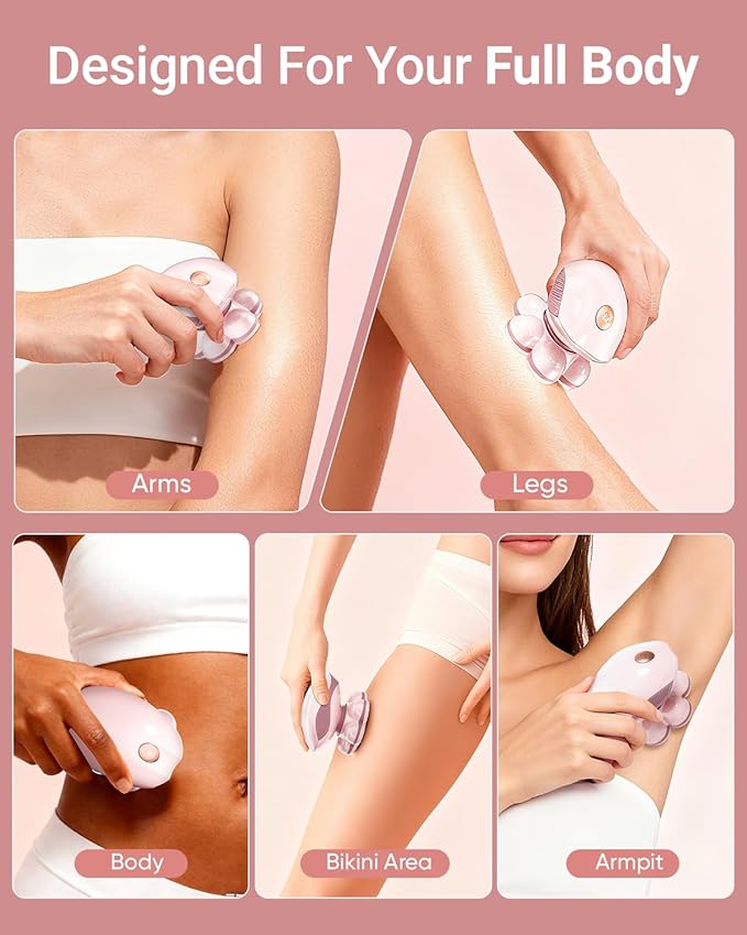 7D Electric Razors for Women: 2-in-1 Electric Shaver Trimmer for Ladies Flawless Legs & Full Body & Bikini - Waterproof Wet Dry Shaver w/LED Light & Travel Cap - Birthday Gifts for Wife Her