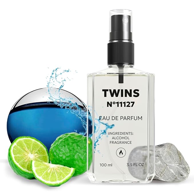 TWINS Impression of Aqva Atlantiqve | Perfume for Men Eau de Parfum | No.11127 | 3.4 Fl Oz / 100 ml