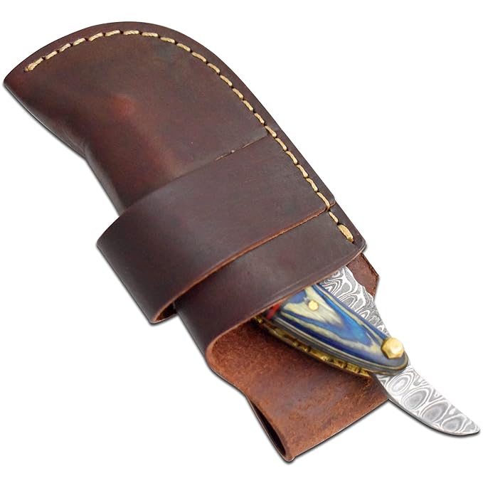 Straight Razor | Straight Edge-Razor Sharp High Hardness Real Damascus Steel Cutthroat Straight Edge-Blade | Barber Razor (350)