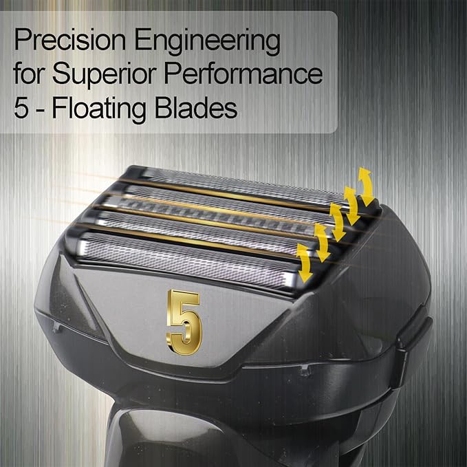 Arc 5 Blades Replacement Heads with Outer Foil and Inner Blade, WES9032 Shaver Replacement Heads for Arc 5 ES-LV97 ES-LV95 ES-LV65 ES-LV67 Electric Shaver.