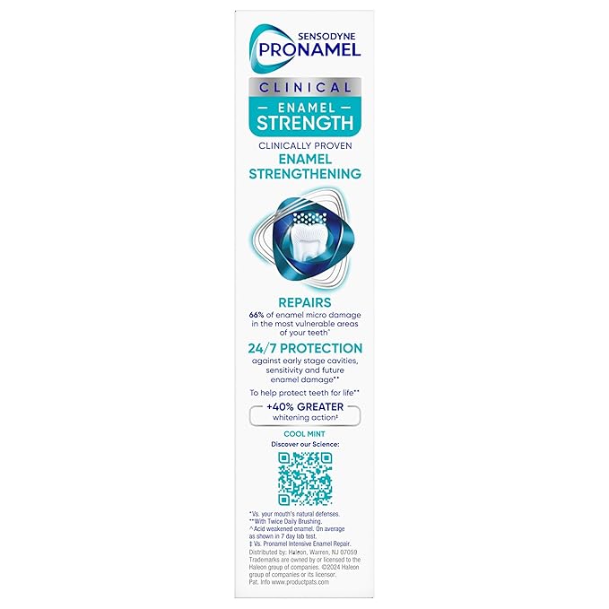 Sensodyne Pronamel Clinical Enamel Strength Toothpaste, Whitening Action, 2.3 oz