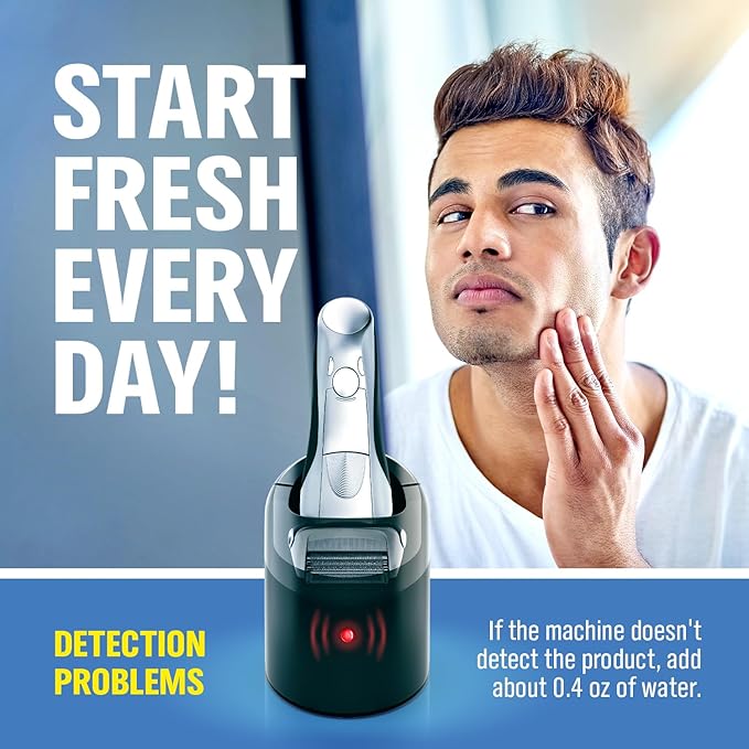 Shaver Cleaner Solution Replacement 33.8 oz - for Clean&Charge Cleaning, compatible with Braun CCR/SmartCare, Lemon Scent, 5–6 Uses