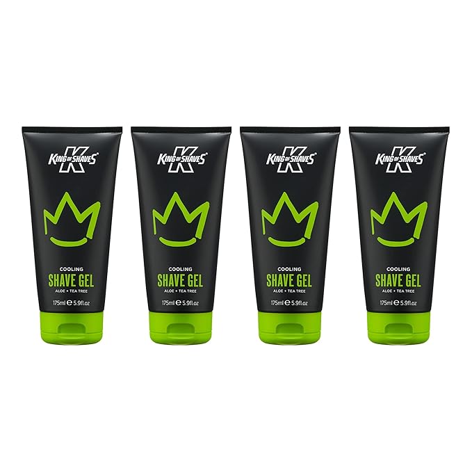 King of Shaves Cooling shave gel Aloe+Tea tree 4x175ml