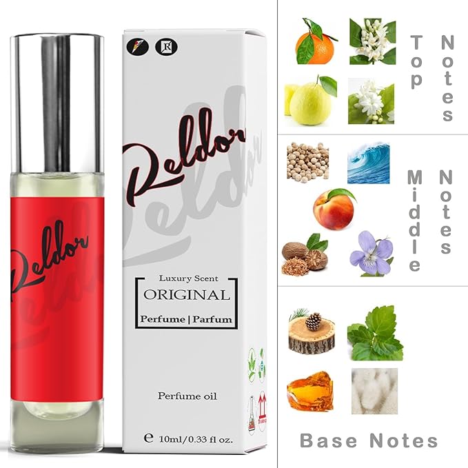 Pheromone Cologne for Men Roll On - Original Pheromones Perfume Oil Elixir - Midnight 10ml Travel Size Fragrance for Him | Confidence Boosting Daily Wear Gift for Mens