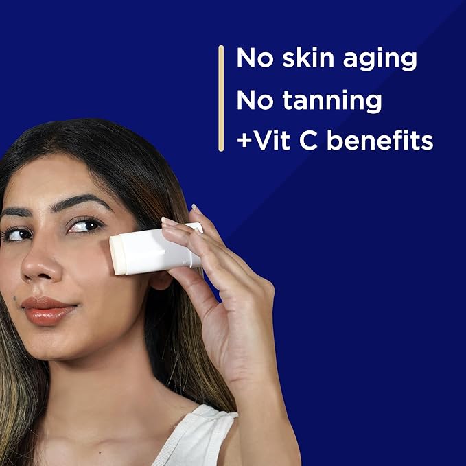 Sunscreen Stick with Vitamin C; Sunscreen SPF 50 for Face for Women & Men; Sun Protection & UV Protection with Hydration & Nourishment (Sunscreen Stick 13gm/0.4 Oz)