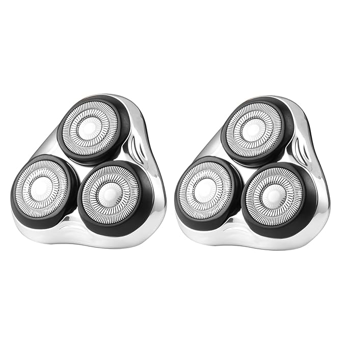 Rotary Replacement Shaver Head,Compatible with Remington Shaver Series,forR3,R4,R5,R6,R7,R8,SP-3141 and SP-5161 Foils (White-2PC)
