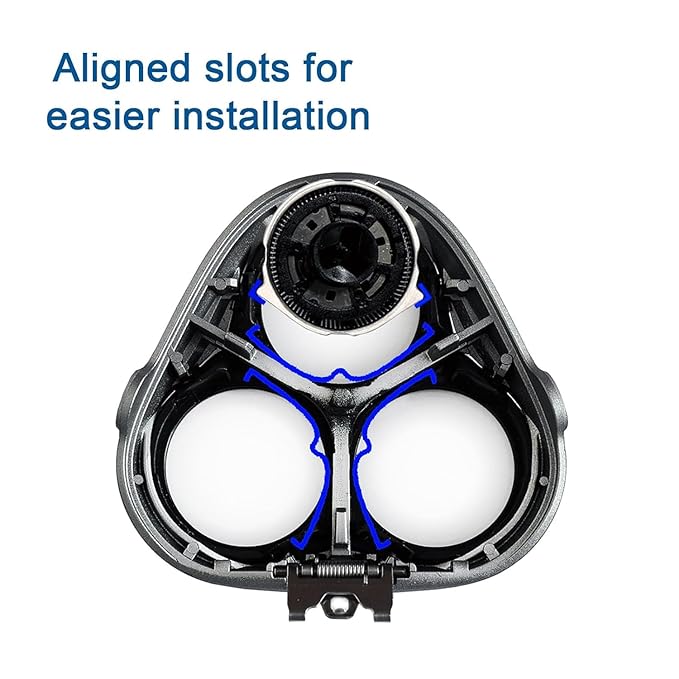 HQ8 Replacement Heads Compatible with Phlips Norelco Aquatec Shavers, Blades for Norelco Aquatec Razor PT720 AT880 AT810, 3 Pieces Pack, New Upgrade