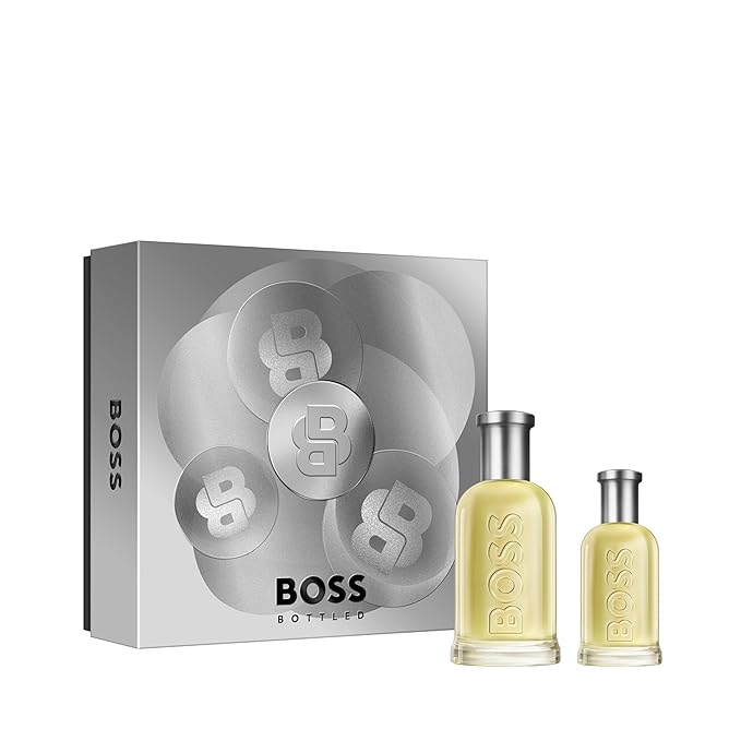 Hugo Boss Bottled Eau de Toilette – Woody Men's Cologne – With Notes of Apple, Cinnamon & Wood – Long Lasting Fragrance
