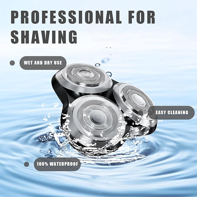 SH90 Replacement Rotary Heads Compatible with Philips Norelco Shavers Series 9000,Replacement Shaver Head with Upgrade Double-Layer Precision Blades for Men's Shaving,2 Packs