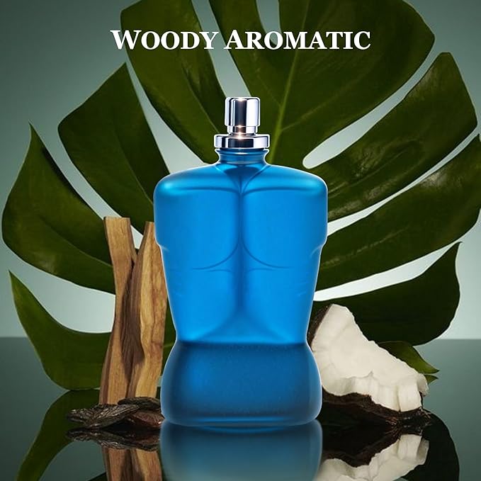 Men Cologne Set (3.4oz/100ml x 2PCS) Eau De Perfume Natural Spray Notes of Woody, Spicy, Citrus & Aromatic Long Lasting Fragrance for Daily Use (SeanBou&BlueSkyM)