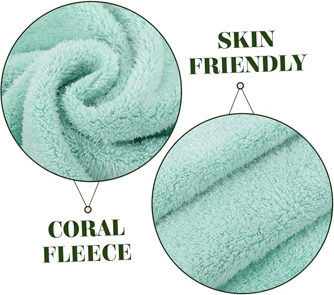 PartyKindom 6pcs Coral Face Towels Travel Towel for Women Men Makeup Remover Cloths Reusable Facial Wipes for Women Facial Cleaning Supplies for Housekeeping