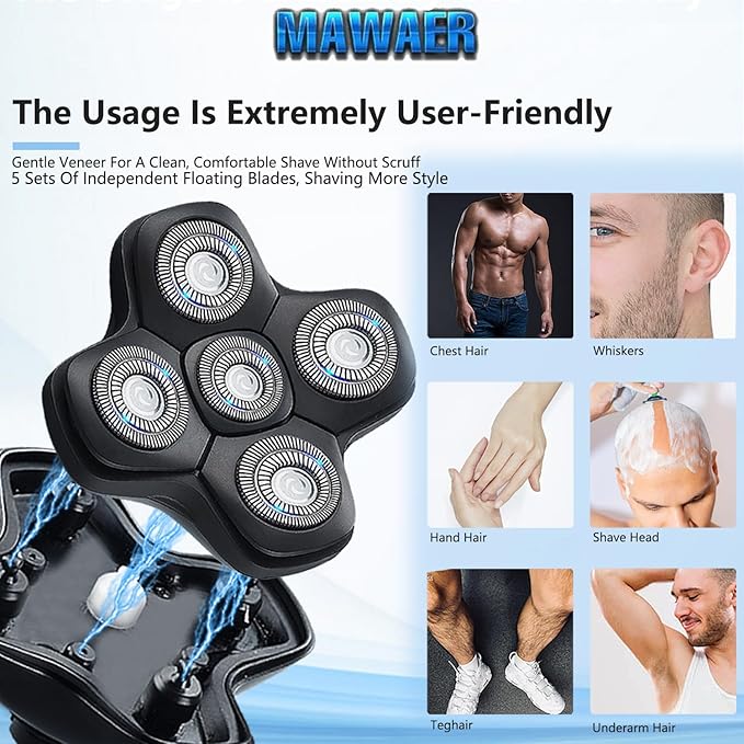 Universal Magnetic 5 Blade Replacement Heads for Freebird and Other Brands