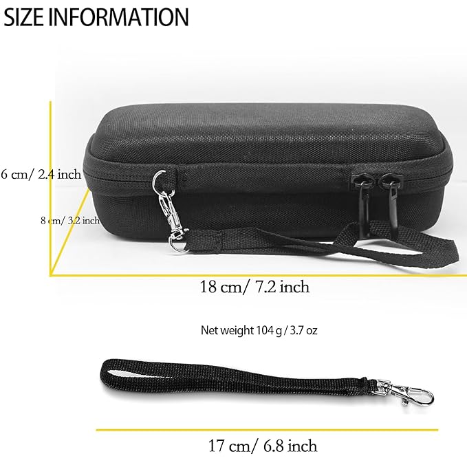 LinMei Hard Travel Case for Electric Trimmers & Shavers - Protective Organizer Compatible with QP27XX, QP28XX and QP6XXX - EVA Shell with Accessory Pocket - Black (Case Only)