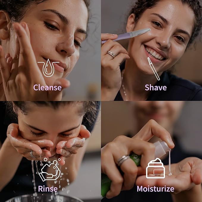 BULIMICA Dermaplane Razor Blades, Dermablade, Safe and Effective Removal Women Facial Peach Fuzz, Gentle Skin Exfoliation Blades, 8 Long Dermaplaning Blades