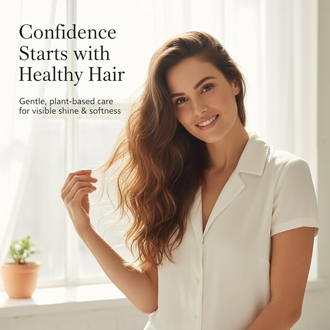 Onion & Biotin Hair Growth Shampoo – Concentrated Formula for Thicker, Fuller-Looking Hair – With Rosemary Extract – Hydrates, Strengthens & Reduces Breakage – Sulfate-Free for All Hair Typess