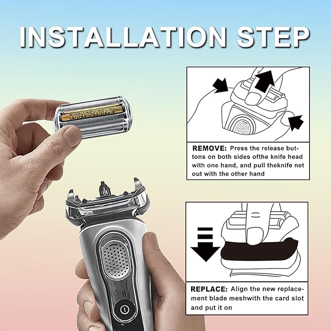 NEW Series 9 92S Braun Electric Shaver Replacement Head for Men Razor Shaving Blades Compatible with 92S Braun Replacement Electric Shaver Heads 9290cc 9291cc 9370cc 9293s 9385cc 9390cc 9330s 9296cc
