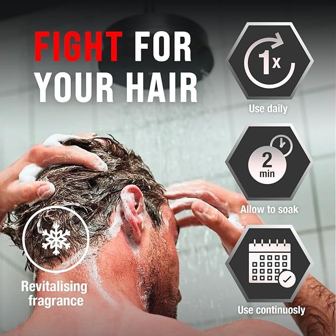 Alpecin C1 Caffeine Shampoo 8.45 fl Oz (Pack of 3) I Hair Performance Enhancer I Promotes Natural Hair Growth and Thickness I Energizes Scalp
