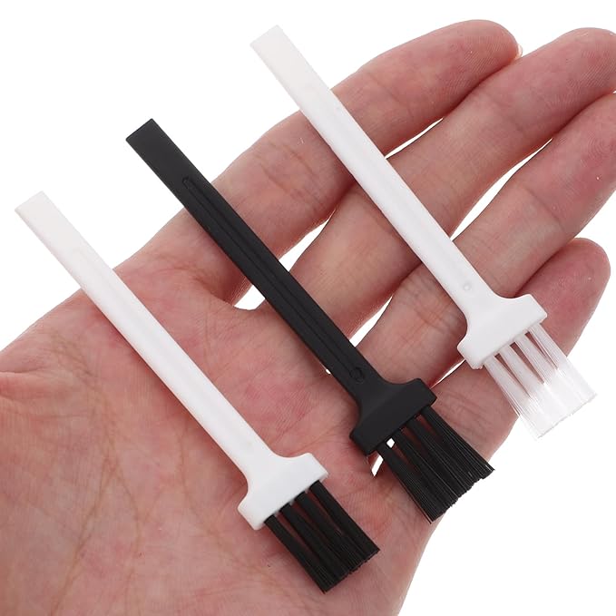 60pcs Electric Shaver Cleaning Brushes and Plastic Keyboard Cleaning Brushes Portable Dust Removal Tool for Electronics and Men's Grooming