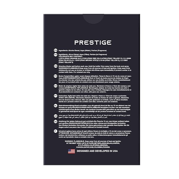 Hybrid & Company Prestige For Men Eau De Toilette Vaporisateur Natural Spray 3.4 Fl Oz