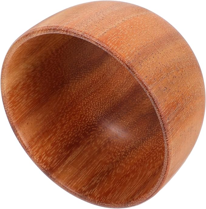 FRCOLOR Wooden Shaving Soap Bowl for Men, Reusable Shave Bowl Lid, Lightweight Beard Lathering Tool for Daily Grooming and Travel