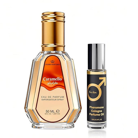 Men’s Eau de Parfum, Sweet Gourmand Cologne for Men with Pistachio, Almond & Vanilla Notes, Long Lasting Fragrance Pheromone