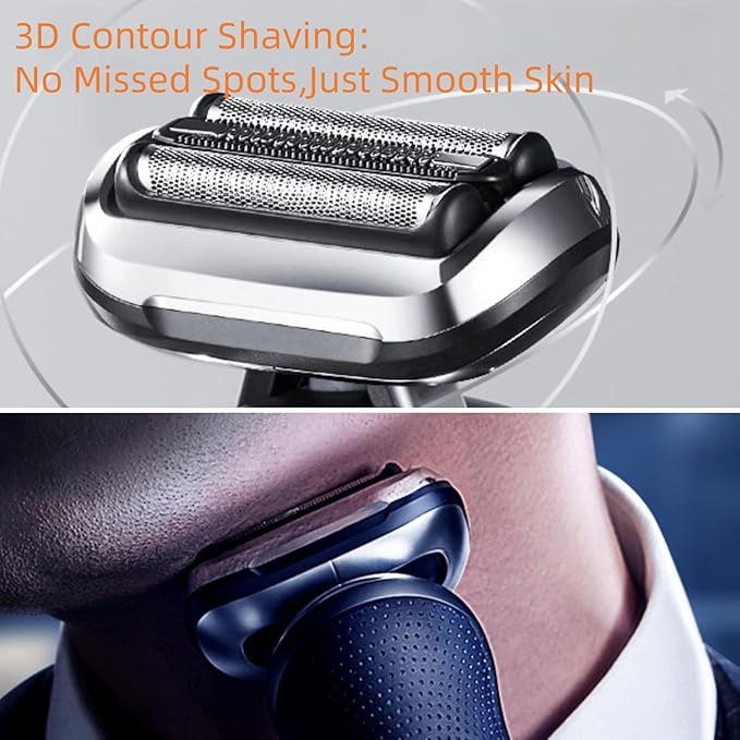 Series 7 Replacement Head Compatible with Braun S7 Shaver, Foil & Cutter Precision Fit 7020s, 7025s, 7085cc, 7027cs, 7071cc and 7075cc head shaver