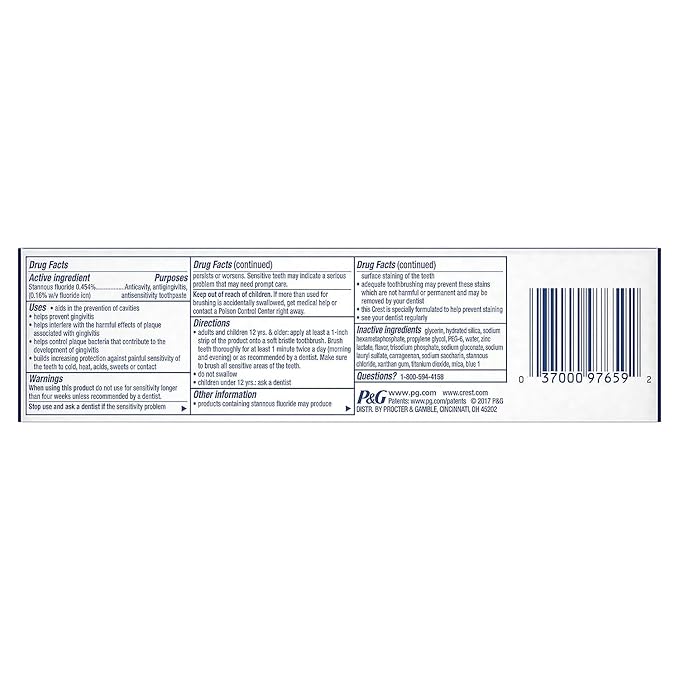 Crest Pro-Health Advanced Toothpaste | Gum Protection | 5.1 oz | Pack of 2